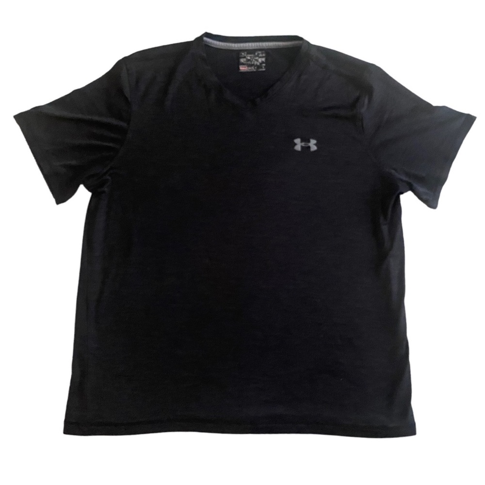 Under Armour | Men’s Heatgear V-neck black t-shirt size Medium